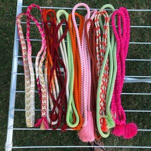 Vintage Japanese silk kimono obijime cords